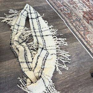 Plaid Fringe Scarf